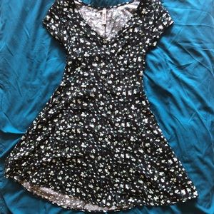 Mudd Floral Button Down Sundress in Black